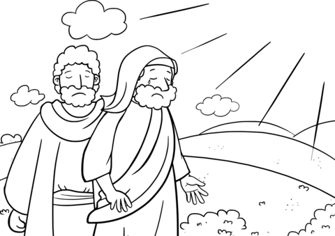 The Lord Speaks To Moses Coloring Page